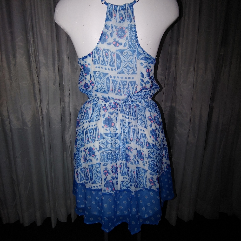 Blue floral summer dress - Picture 8 of 11